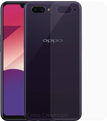 Case Creation Ultra Thin New Slim Fit 3M Clear Transparent 3D Crystal Clear Back Skin Rear Screen Guard Protector Sticker Protective Film A23 Oppo A3s Mobile Skin(3D Real Transparent Skin Glossy Finish)