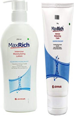 

Glenmark MaxRich Intense Moistuzing Lotion (250ml) + Cream (150g)(400 g)