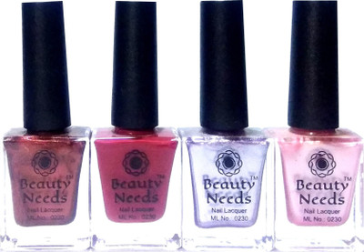 

beauty needs BNC-NP025,NP-027,NP-029,NP-031 Brown Shimmer, Purple Brown, Purple Shimmer, Pink Shimmer(Pack of 4)