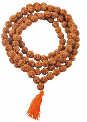 Naeva Rudraksh Beads Mala 4 mm (108 Rudraksh Bead) Wood Chain