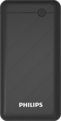 Philips 10000 mAh Power Bank Fast Charging 10 WBlack Lithium Polymer