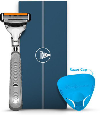 

LetsShave Pace 4 Shaving Trial Kit for Men - Pace 4 Blade + Razor Handle + Razor Cap