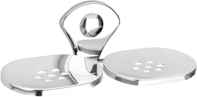 

AryamEnterprise Double Soap Dish Of Stainless Steel(Silver)