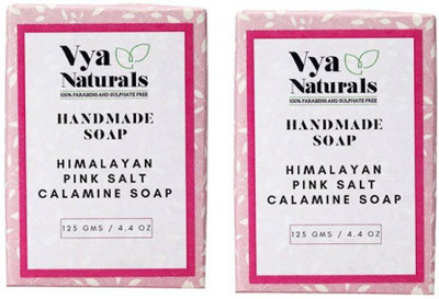 

Vya Naturals Himalayan Pink Salt Handmade Soap (Each 125g) - Pack of 2(200 g, Pack of 2)