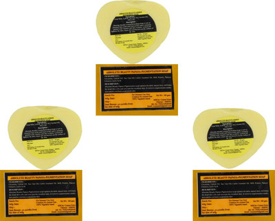 

Absolute Beauty LEMON REFRESHING AND PAPAYA PIGMENTATION BATH SOAP COMBO 6(600 g, Pack of 6)