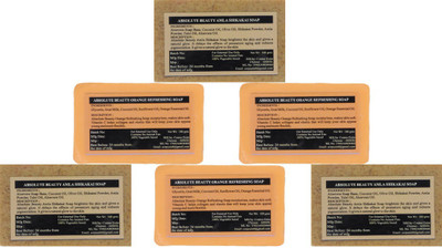 

Absolute Beauty Orange Refreshing and Papaya Pigmentation Handmade Beauty Bath Soap- 6 SOAPS COMBO(600 g, Pack of 6)