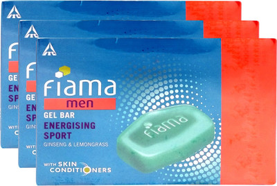

Fiama Men Energising Sport Gel Bar(375 g, Pack of 3)