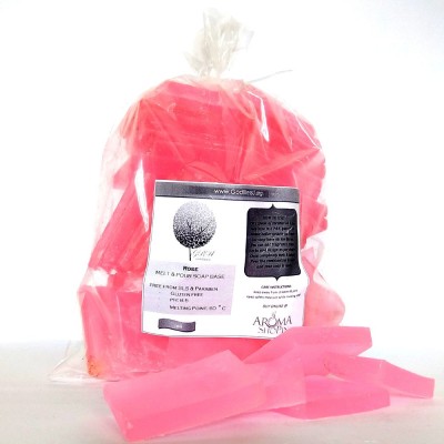 

GodBlessU Rose Soap base, Melt and pour soap base(1000 g, Pack of 8)