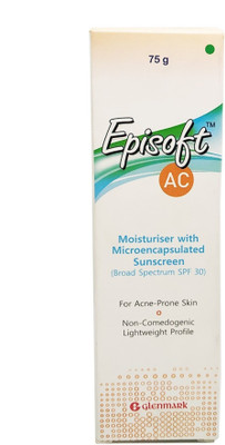 

Glenmark Episoft AC Moisturiser With Microencapsulated Sunscreen - SPF 30 PA++++(75 g)