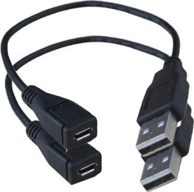 

Teratech (Pack of 2) 1300 e2/e3 Fingerprint Scanner Micro USB Female to Male Cable for OTG Morpho USB Adapter(Black)