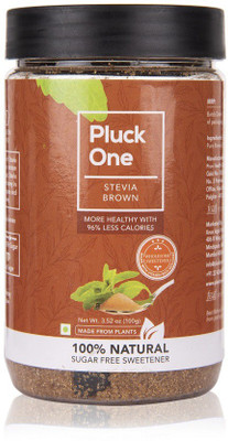 

Pluck One Stevia Premium Brown Crystalline Powder (100 gms) - 100% Natural Sweetener | Zero Calorie | Sugar Substitute | Diabetic friendly Sugar Free | No Preservatives | Vegan | Gluten Free | Superior Purity Sweetener(100 g)
