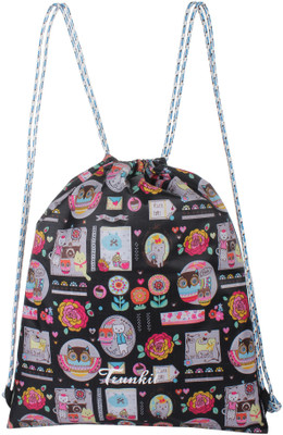 

Trunkit Drawstring Laptop Bag, Tuition Bag, Carry Bag, Gym Bag, School Bag,-C-3 Waterproof Multipurpose Bag(Black, 7 L)