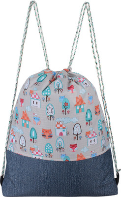 

Trunkit Drawstring Laptop Bag, Tuition Bag, Carry Bag, Gym Bag, School Bag,-C-1 Waterproof Multipurpose Bag(Dark Blue, 7 L)