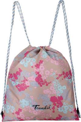 

Trunkit Drawstring Laptop Bag, Tuition Bag, Carry Bag, Gym Bag, School Bag,-C-4 Waterproof Multipurpose Bag(Pink, 7 L)