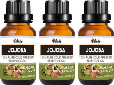 

VIHADO Jojoba Cold Pressed Carrier Oil 100% Pure Natural & Therapeutic Grade For Aromatherapy(30 ml)