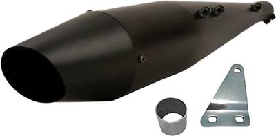 WORDZ Dolphin silencer Exhaust Black Glasswool Royal Enfield Classic 350 Full Exhaust System