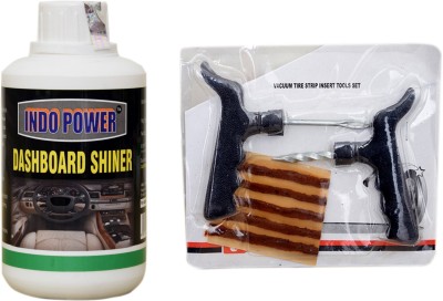 INDOPOWER LC582-DASHBOARD SHINER 250ml+ Tubelass smart Panchar Kit. BAALCC584 Vehicle Interior Cleaner(250 g)