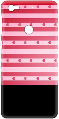 Smutty Back Cover for LeEco Le 1s - Pink Heart Print(Multicolor, Hard Case, Pack of: 1)