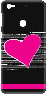 Smutty Back Cover for LeEco Le 1s - Pink Heart Print(Multicolor, Hard Case, Pack of: 1)