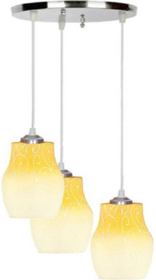 1st Time Pandans Hanging Ceiling Light Of Stylish Colorful & Decorative Three Glass Shade Lamp-DR07 Pendant Lamp Ceiling Lamp(Multicolor)