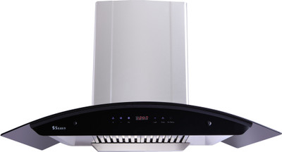 

Seavy Ciaz Stainless Steel 90cm Auto Clean Wall Mounted Chimney(Silver/Steel Grey 1200 CMH)