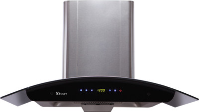

Seavy Prime Stainless Steel 90cm Auto Clean Wall Mounted Chimney(Silver 1100 CMH)