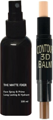 

ADJD 3D CONTOUR STICK WITH LONG LASTING SKIN HYDRATING MAKEUP FIXER(Set of 2)