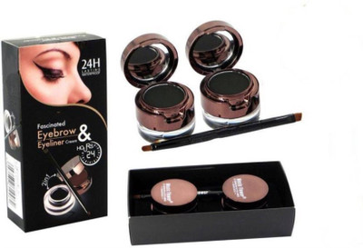 

B W ALL BLACK 2 in 1 black gel eyeliner & eyebrow 8 ml (black)(Set of 2)