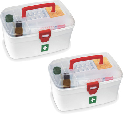 MILTON Plastic Utility Container  - 2500 ml(Pack of 2, White)