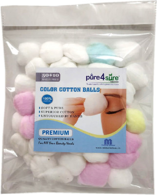 

Pure4Sure Color Cotton Ball(50 Units)