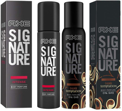 

AXE SIGNATURE INTENSE + DARK Temptation Perfume Body Spray - For Men(244 ml, Pack of 2)