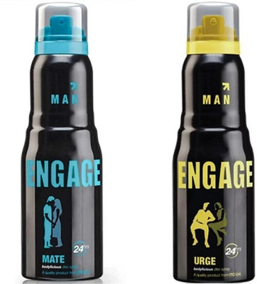

Engage Mate & Urge Deodorant Spray - For Men(300 ml, Pack of 2)