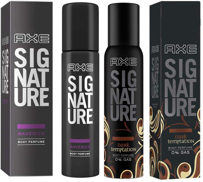 

AXE SIGNATURE MAVERICK + DARK Temptation Perfume Body Spray - For Men(244 ml, Pack of 2)