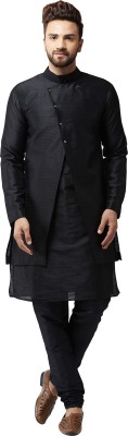 SOJANYA Men Kurta Churidar Ethnic Jacket Set