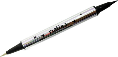 

Maliao origneal Crystal Doubble pen Eyeliner Black N Silver 1.2 ml(Black, Silver)