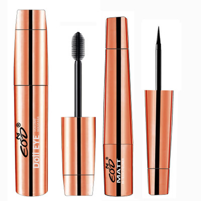 EOD Matte Liquid Mascara and Matte Liquid Eye Liner Combo of 2 13 ml(Black,)