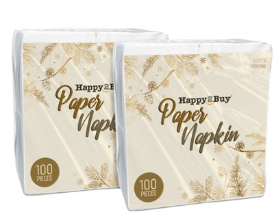 

Happy2Buy Saloon Soft tissue paper, 32GSM Of Paper Quality 100 Sheets Paper per box (Pack of 2 Box of Tissue Paper)(Pack of 200)