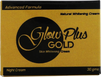 

GLOW PLUS GOLD Natural Night Cream For Skin Brightening , Made In France (30 Grams)(30 g)