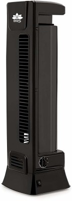 BMS Lifestyle Stf-401 Portable Air Circulating Slim Space Saving Oscillating Satellite with 90 Degree Rotating & Revolving Base 2 Blade Tower Fan(Black, Pack of 1) at flipkart