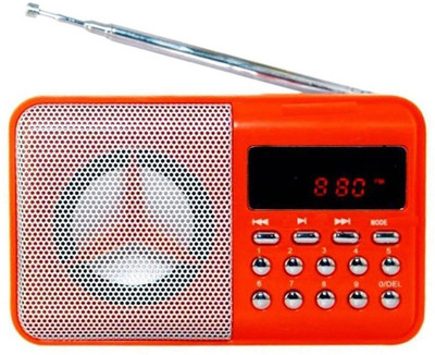 

CRETO Portable Fm/ Radio BT- SM71 Support USB, AUX & SD Card FM Radio(Orange)
