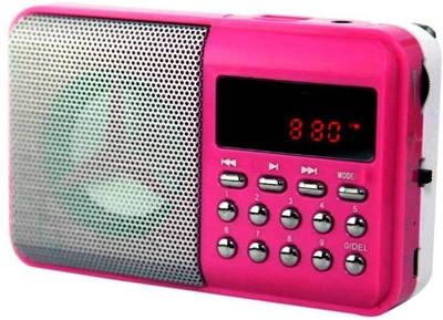 

CRETO BT- SM71 Radio Fm Support AUX, USB Pen-drive & Memory Card FM Radio(Pink)