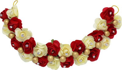 

Confidence New Design And Reusable Hair Styling Flower With Pearls Hair Gajra For Girls Hair Accessory Set(Multicolor)