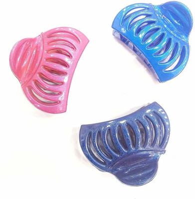 

Baba Fashions Multicolour Hair Clutch/Clip/Claw For Girls/Women, Set Of 3 Pics Hair Accessory Set(Multicolor)