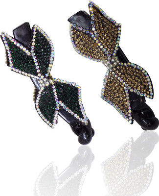 

Confidence Latest Design Party Wear Hair Accessories Set Of 2 Banana Clips For Women Banana Clip(Multicolor)
