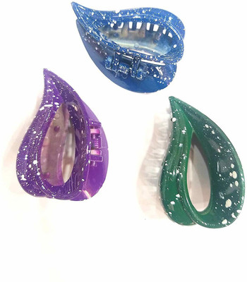 

Baba Fashions Multicolour Hair Clutch/Clip/Claw For Girls/Women, Set Of 3 Pics Hair Accessory Set(Multicolor)