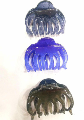 

Baba Fashions Multicolour Hair Clutch/Clip/Claw For Girls/Women, Set Of 3 Pics Hair Accessory Set(Multicolor)