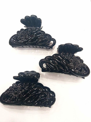 

Baba Fashions Multicolour Hair Clutch/Clip/Claw For Girls/Women, Set Of 3 Pics Hair Accessory Set(Multicolor)