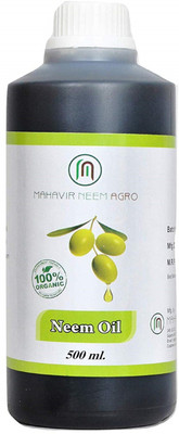 

Mahavir Neem Agro Multipurpose Neem Oil for Hair, Scalp, Skin and Plant Growth- 500 Gram Hair Oil(500 g)