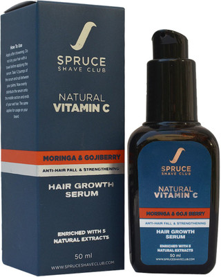 

Spruce Shave Club Beard & Hair Growth Oil Serum For Men (50ml) with Vitamin C Hair Oil(50 ml)