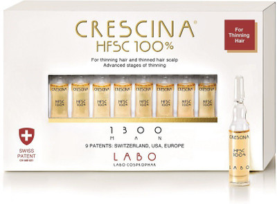 

Crescina HFSC 100% 1300 Man 10 Ampoules(10 ml)